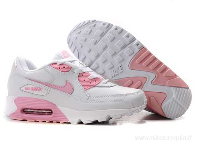 Air Max 90 Blanc Et Rose Chaussures Nike